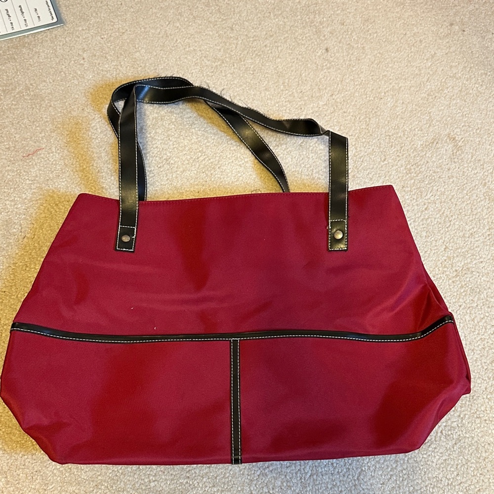 Stylish Red Tote Bag